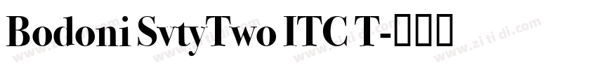 Bodoni SvtyTwo ITC T字体转换